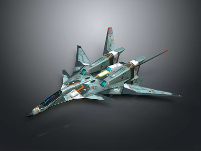 Futuristic Spacecraft Model With Advanced Aerospace Design And Cosmic Features 3d model