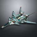 Futuristic Spacecraft Model With Advanced Aerospace Design And Cosmic Features