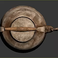 Copper Kettle With Wooden Handle And Hammered Surface For Daily Use