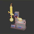 Rotary Evaporator With Condenser Flask And Digital Heating Bath For Laboratory Use