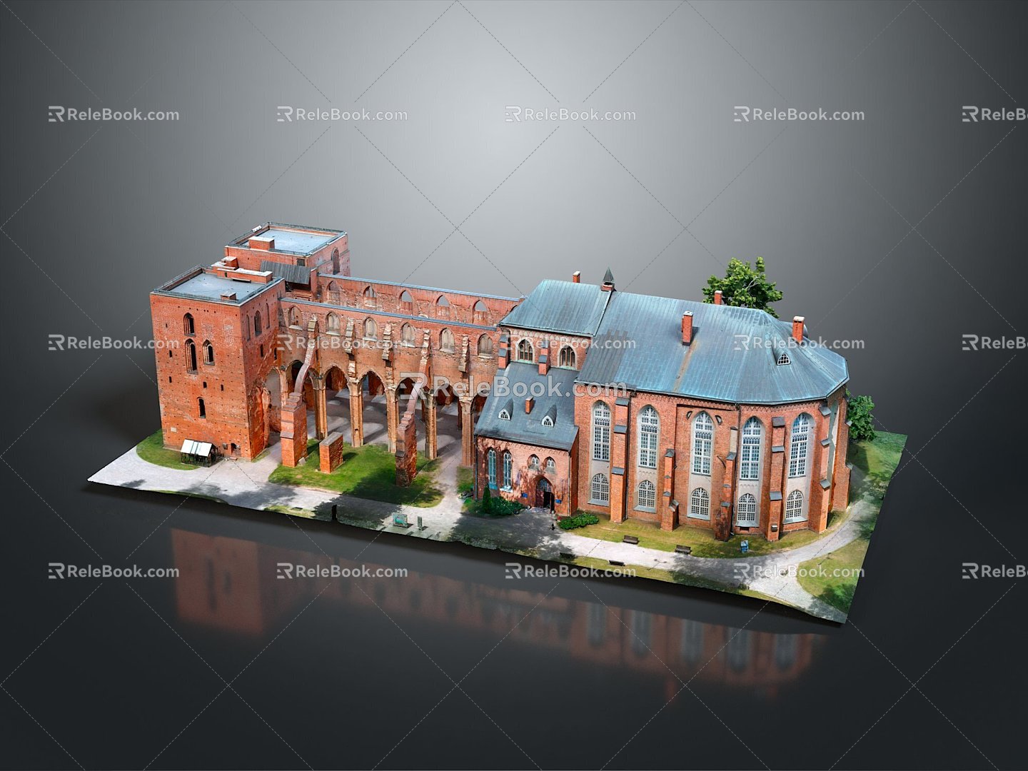 school university campus playground bird's-eye view of the city bird's-eye view miniature city miniature city landscape 3d model