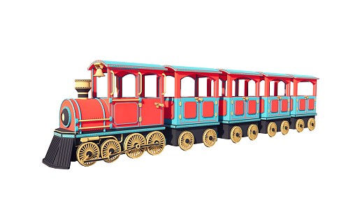 Modern Thomas small train children's amusement train 3d model