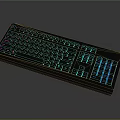 Ergonomic Computer Keyboard with RGB Backlight Modern Design and Colorful Illumination