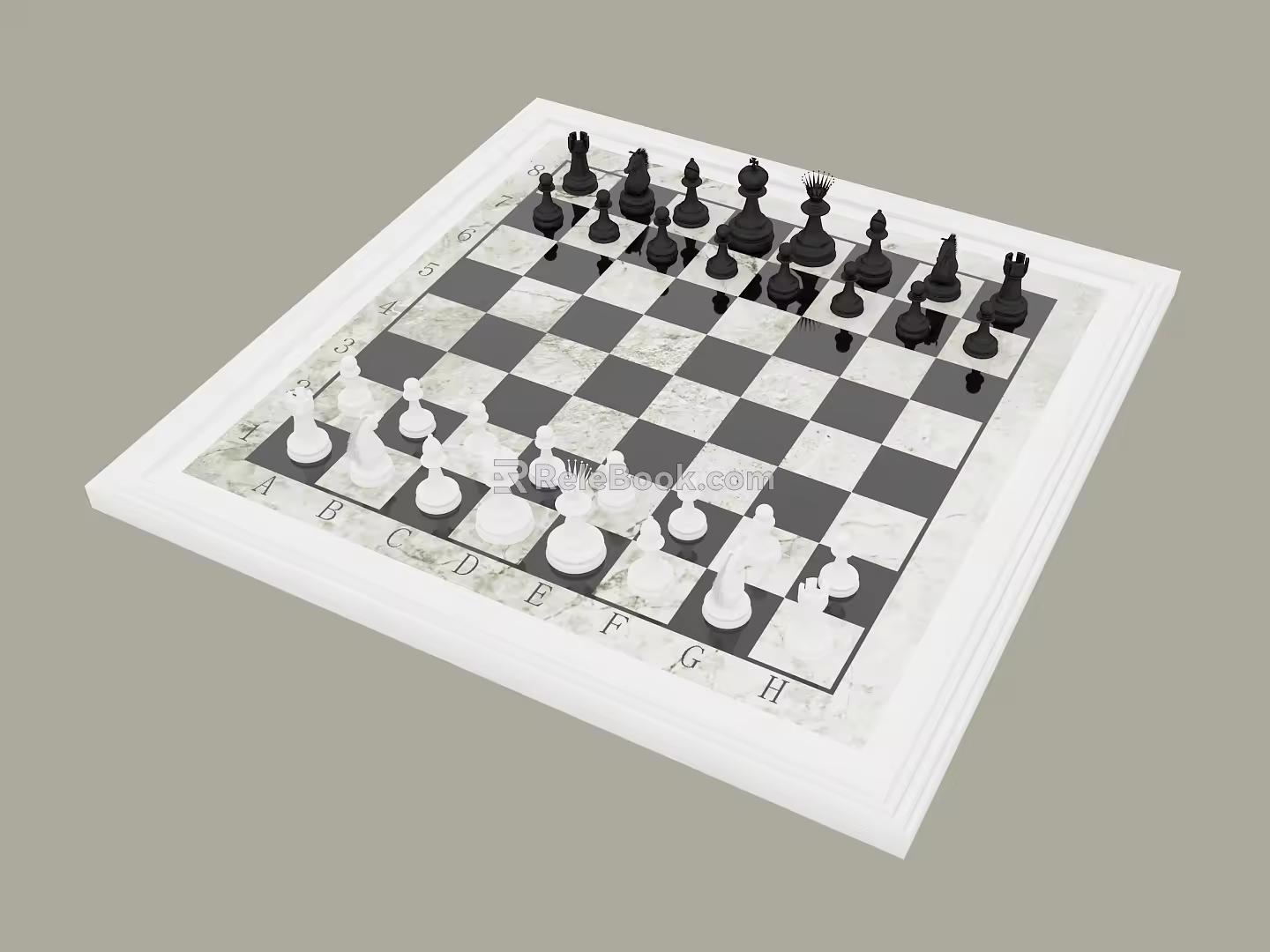 Modern Chess 3d model