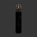 Futuristic Yellow And Black Tactical Pistol With Ergonomic Grip Design