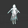Game and Movie Character With Purple Hair And Elegant Fantasy Combat Outfit Design