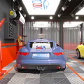 4S Dealership Professional Car Detailing Service With Vehicles In Service Bay