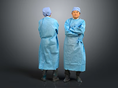 modern man doctor male role 3d model