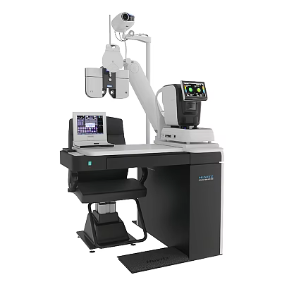Advanced Medical Diagnostic Equipment With Articulated Arm Digital Display And Integrated Console 3d model