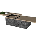 Reception Desk Front Desk 3d model