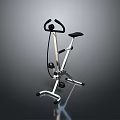 Compact Home Fitness Exercise Bike With Adjustable Seat And Sturdy Metal Frame
