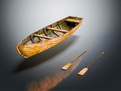 modern boat fishing boat small fishing boat 3d model