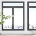 Modern window combination 3d model