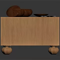 Traditional Wooden Go Board Setup With Stone Pieces Bowls And Small Dish