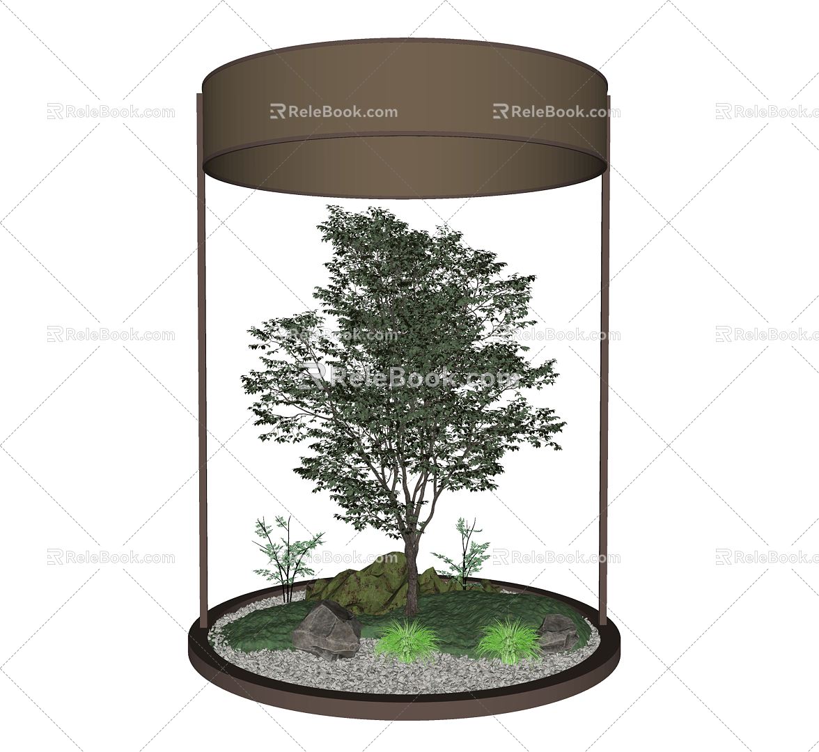 Modern Tree Landscape Tree model