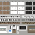 Modern Switch Socket Panel 3d model