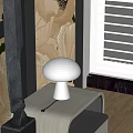 Table lamp table lamp side 3d model