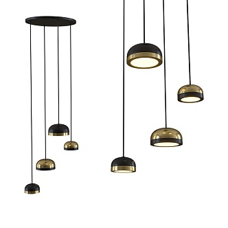 molly four-head chandelier combo 18 3d model