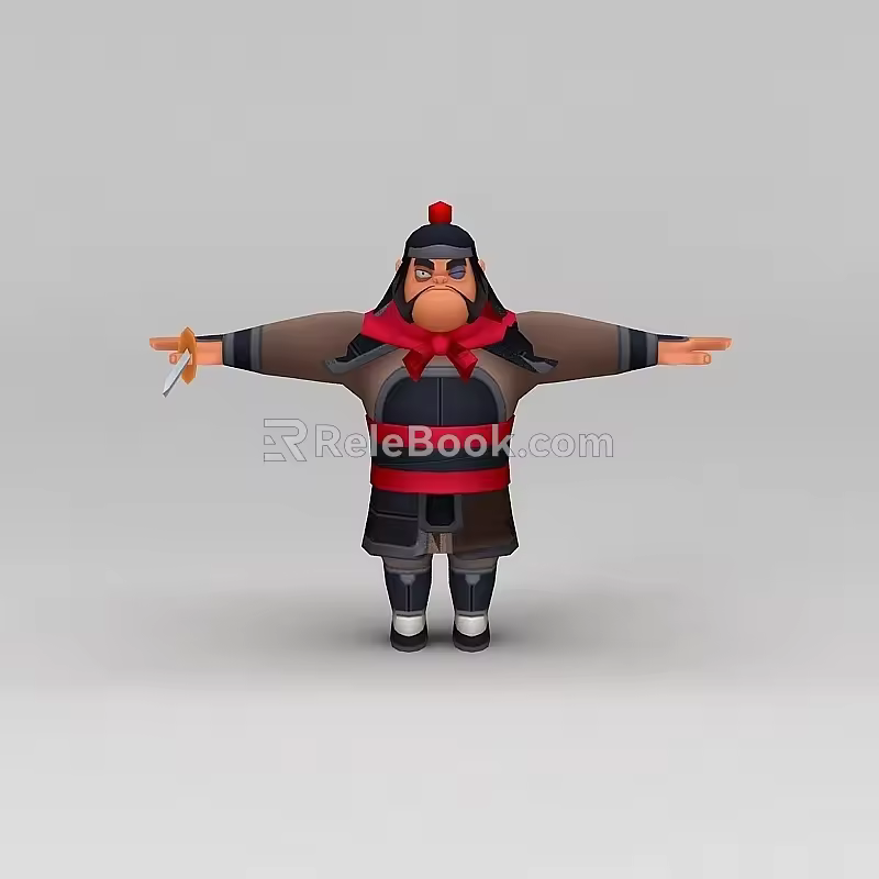 Mulan Game Characters Anime Characters Ancient Man 3d model