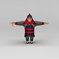 Mulan Game Characters Anime Characters Ancient Man 3d model