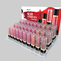 Randoly Brand New Hydrating Lip Gloss Display Shelf With Pink Tubes In Retail Store