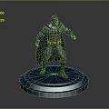 Detailed Batman Action Figure Home Decor Collectible With Blue Base Stand And Intricate Design