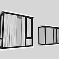 Modern Bay Window 3d model