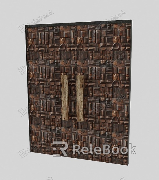 Mosaic Wooden Door model