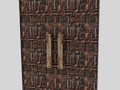 Mosaic Wooden Door model