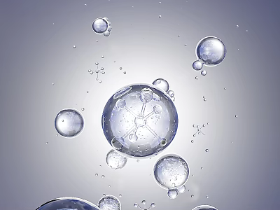 water molecule 3d model