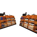Red Wine Cabinet Shelf Display Cabinet Red Wine Nakajima Rack Red Wine Shelf Red Wine Shelf 3d model