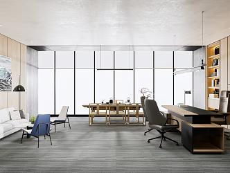 Modern Office Manager's Office 3d model