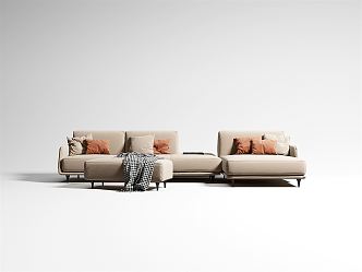 Modern Combination Sofa Combination 3d model