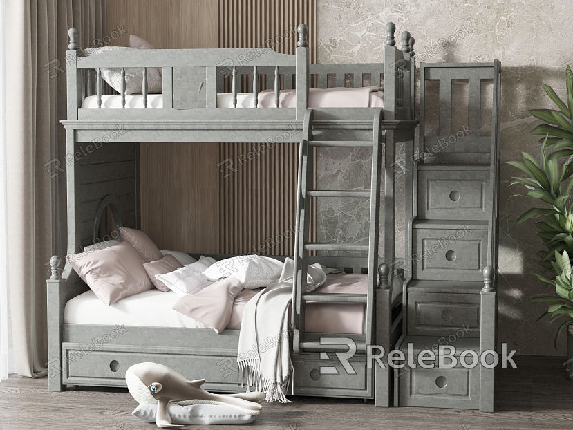 Nordic bed children's bunk bed model