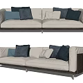 Modern double sofa 3d model