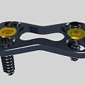 Medical Orthopedic Bone Plate With Surgical Screws Yellow Indicators And Metal Construction