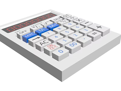 Modern Calculator 3d model
