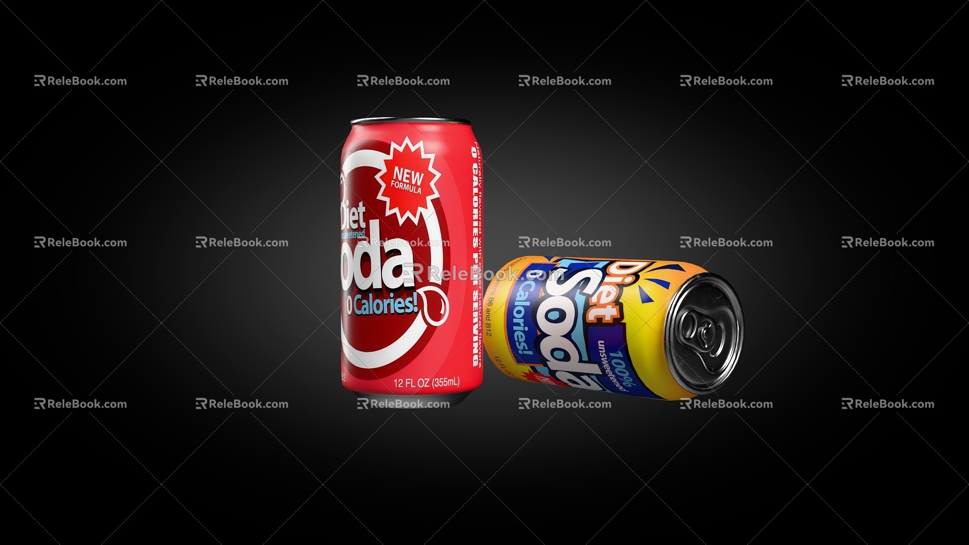 Soda Drinks 3d model