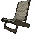 Modern Single Chair With Wooden Frame And Beige Fabric Upholstery Design