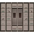 Modern Gold Wine Cabinet With Glass Doors Wine Bottle Racks And Glassware Storage