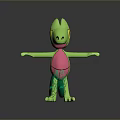 Turtle Cartoon Turtle Snapping Turtle Chickbill Turtle Reptile Cold Blooded Animal Reptile Class 3d model