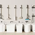 Mop pool mop pool mop pool faucet 3d model