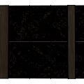Modern Background Wall With Natural Rock Texture And Wooden Accent Panels