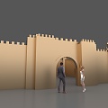 Jane's Gate Gold Castle 3d model