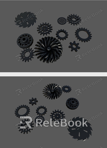 modern gear mechanical gear model