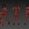 Group of People Exercising with Dumbbells in Sportswear During Indoor Fitness Workout