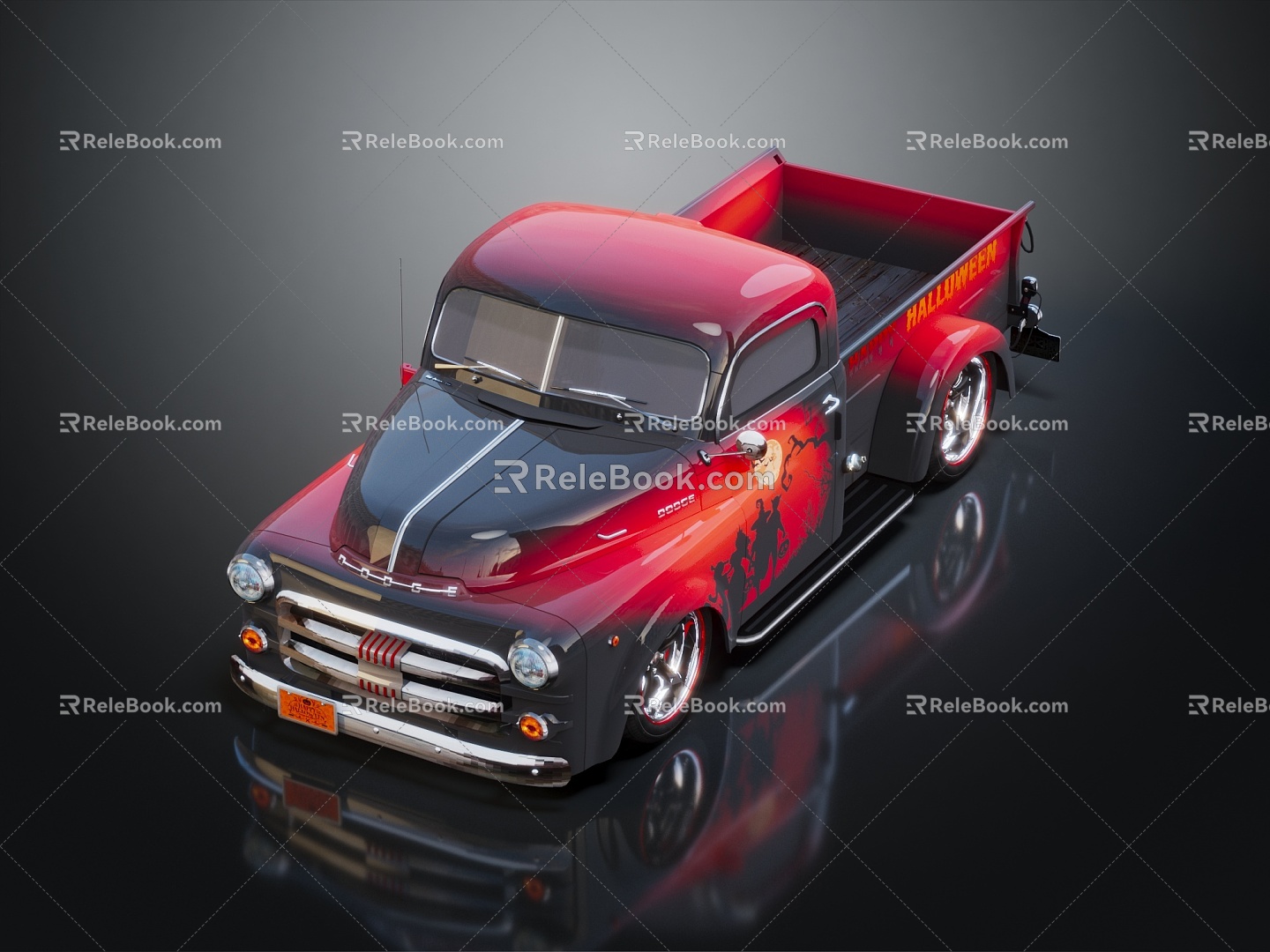 Hyundai Pickup Dodge Truck Dodge Pickup Light Truck 3d model