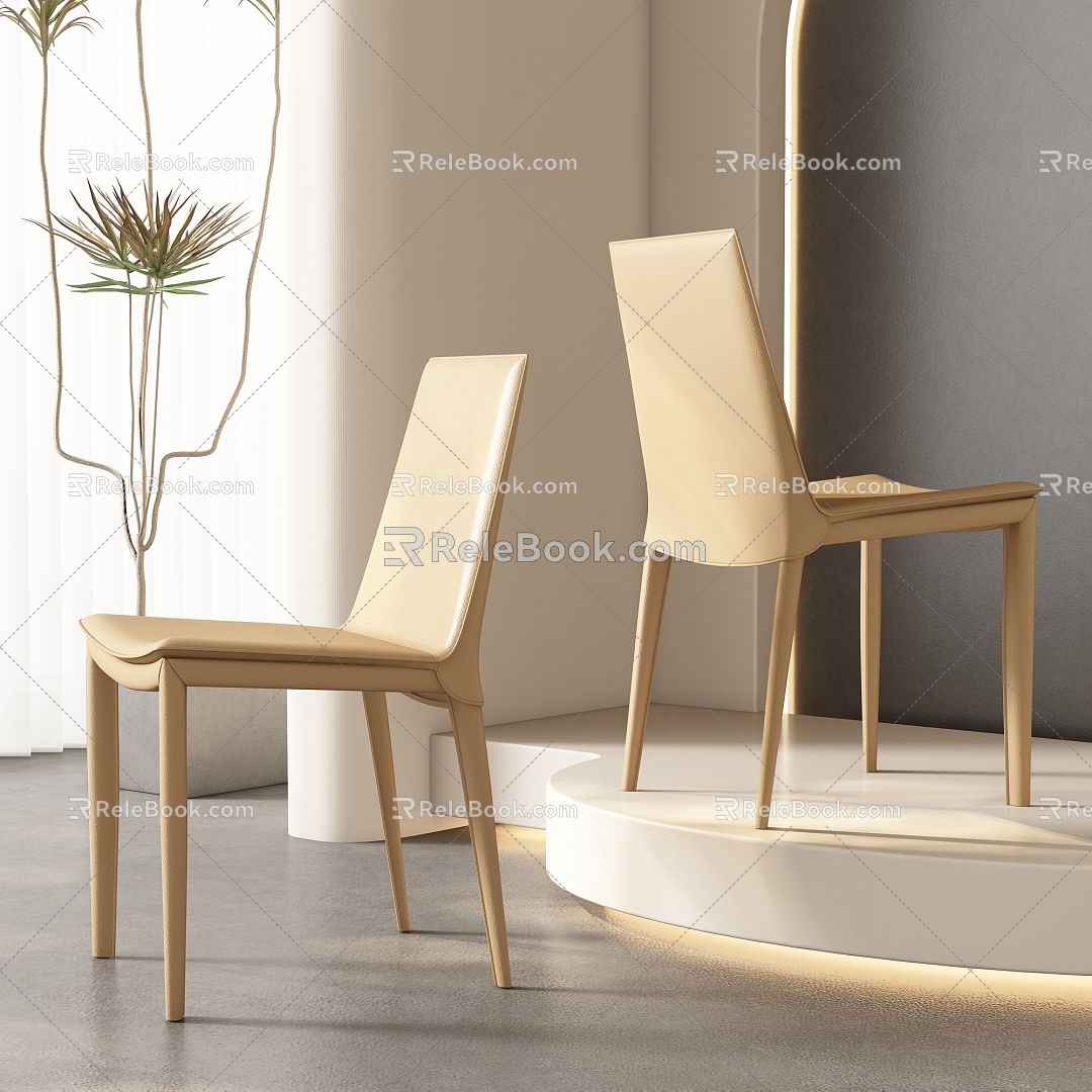 Dining Chair Leisure Chair 3d model