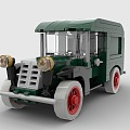 LEGO toy blocks vintage car vintage truck vintage car 3d model