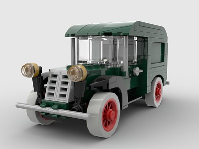 LEGO toy blocks vintage car vintage truck vintage car 3d model